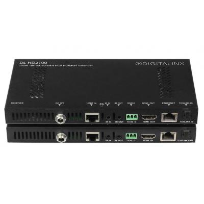 HDMI 2.0 HDBaseT 18G 4K60 4:4:4 HDR Capable Extender Set with IR RS232 ARC & Audio De-Embedding - Black